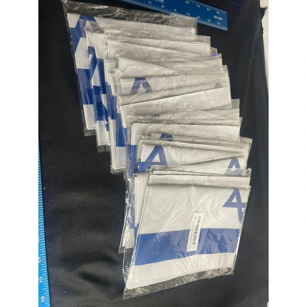 Lot of 5 Kerda Israel Garden Flag 12x18‎ Inch Yard Decorations Blue White